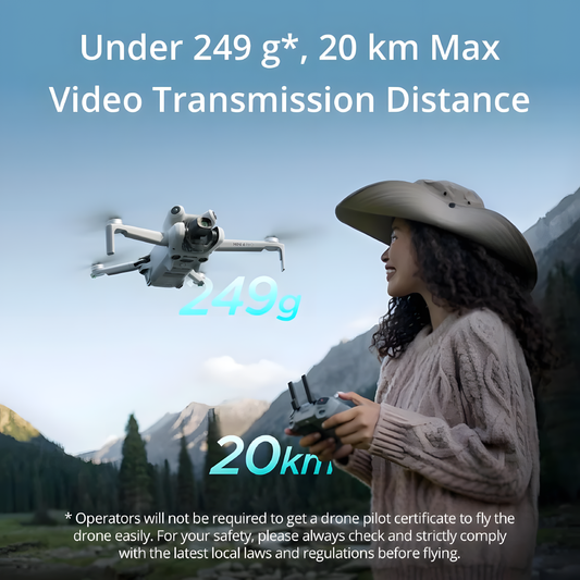 DJI Mini 4 Pro Fly More Combo with DJI RC 2 (screen remote controller), Folding Mini-Drone with 4K HDR Video Camera for Adults, Under 0.549 lbs/249 g, 34-Min Flight Time, 2 Extra Batteries