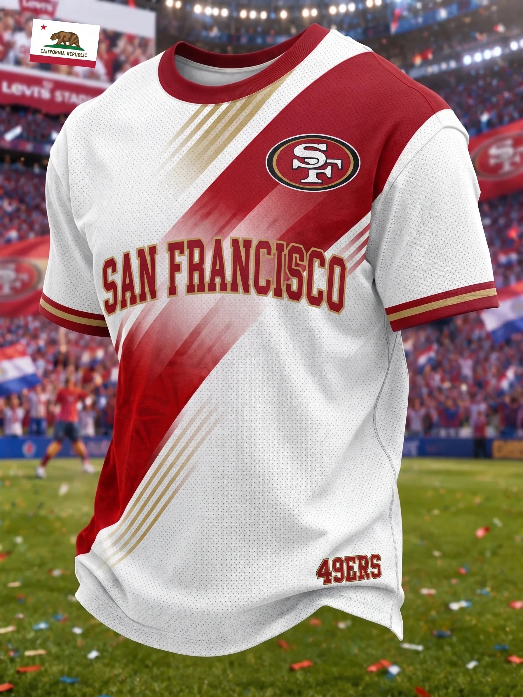Men's San Francisco 49ers Fan Print T-Shirt