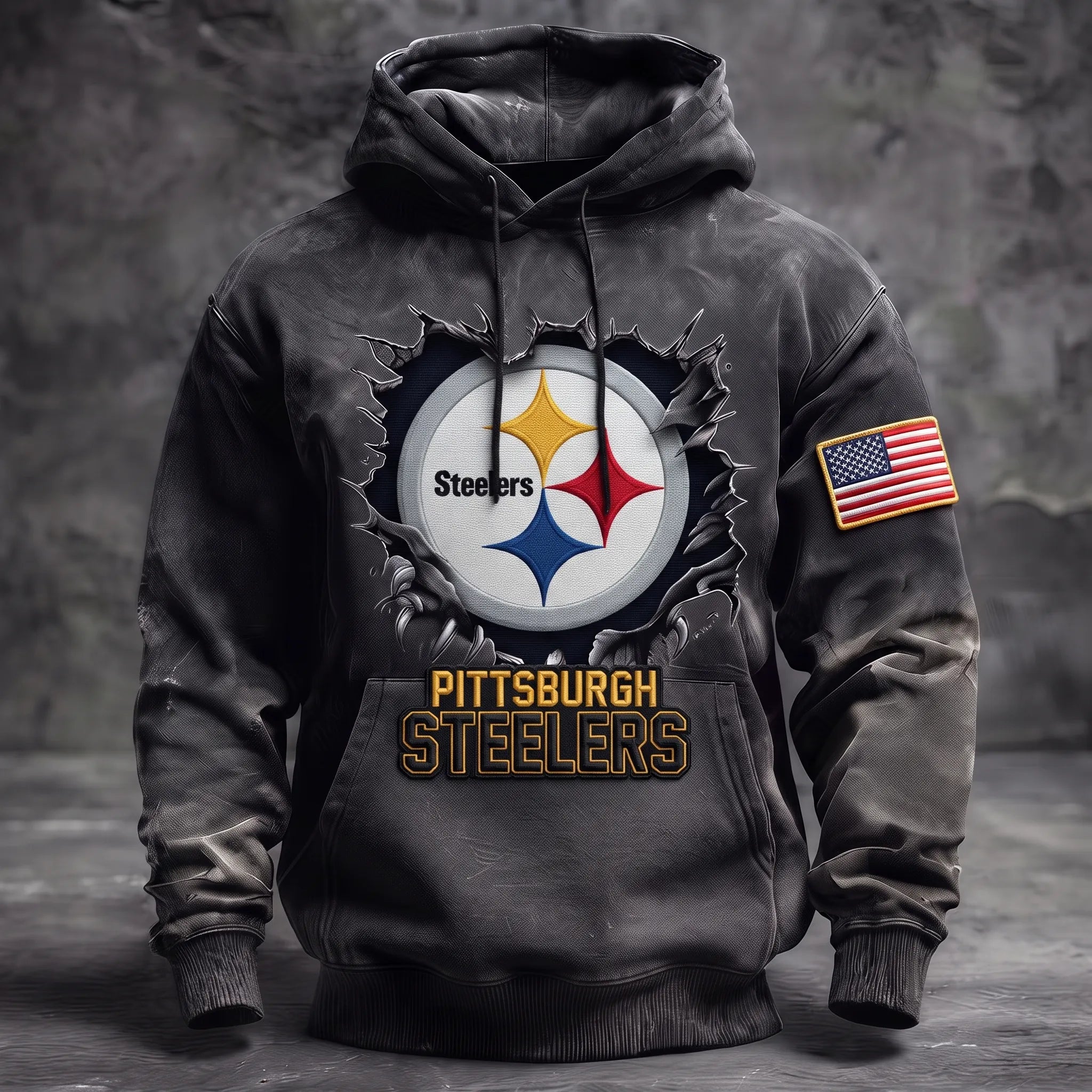 Men's Pittsburgh Steelers Football Team Jersey Fans Hoodie