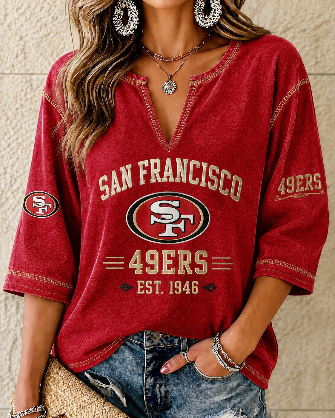Women's 49ers Casual Blouse