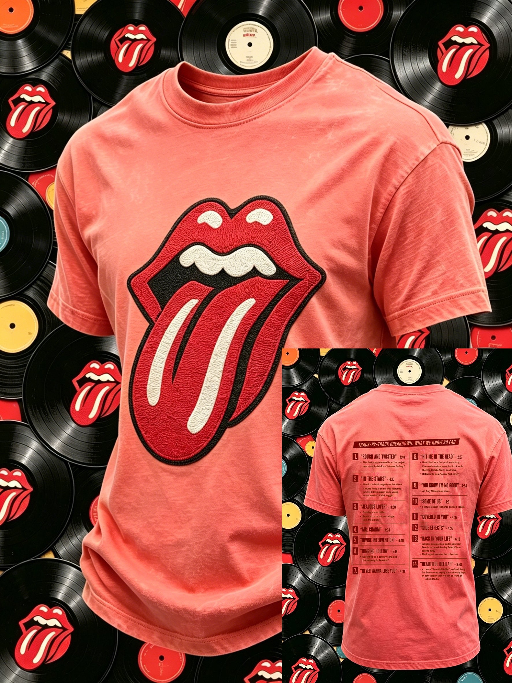 Men's Rock Band Tongue T-Shirt