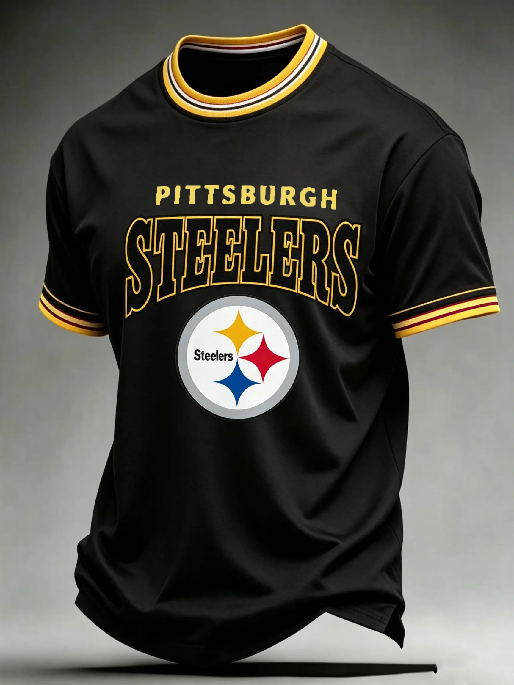Men's Steelers Print Polo Shirt