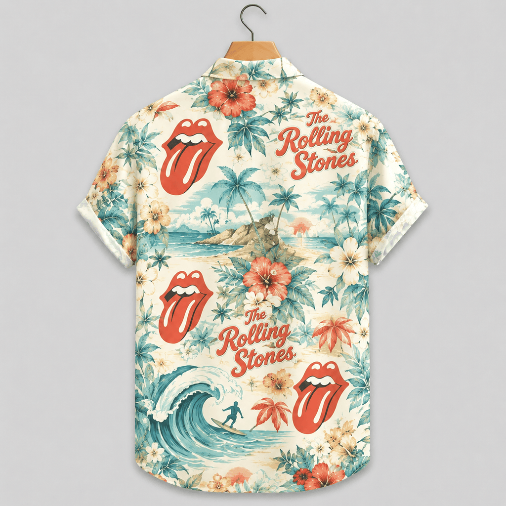 Rock And Roll Summer Aloha Shirt