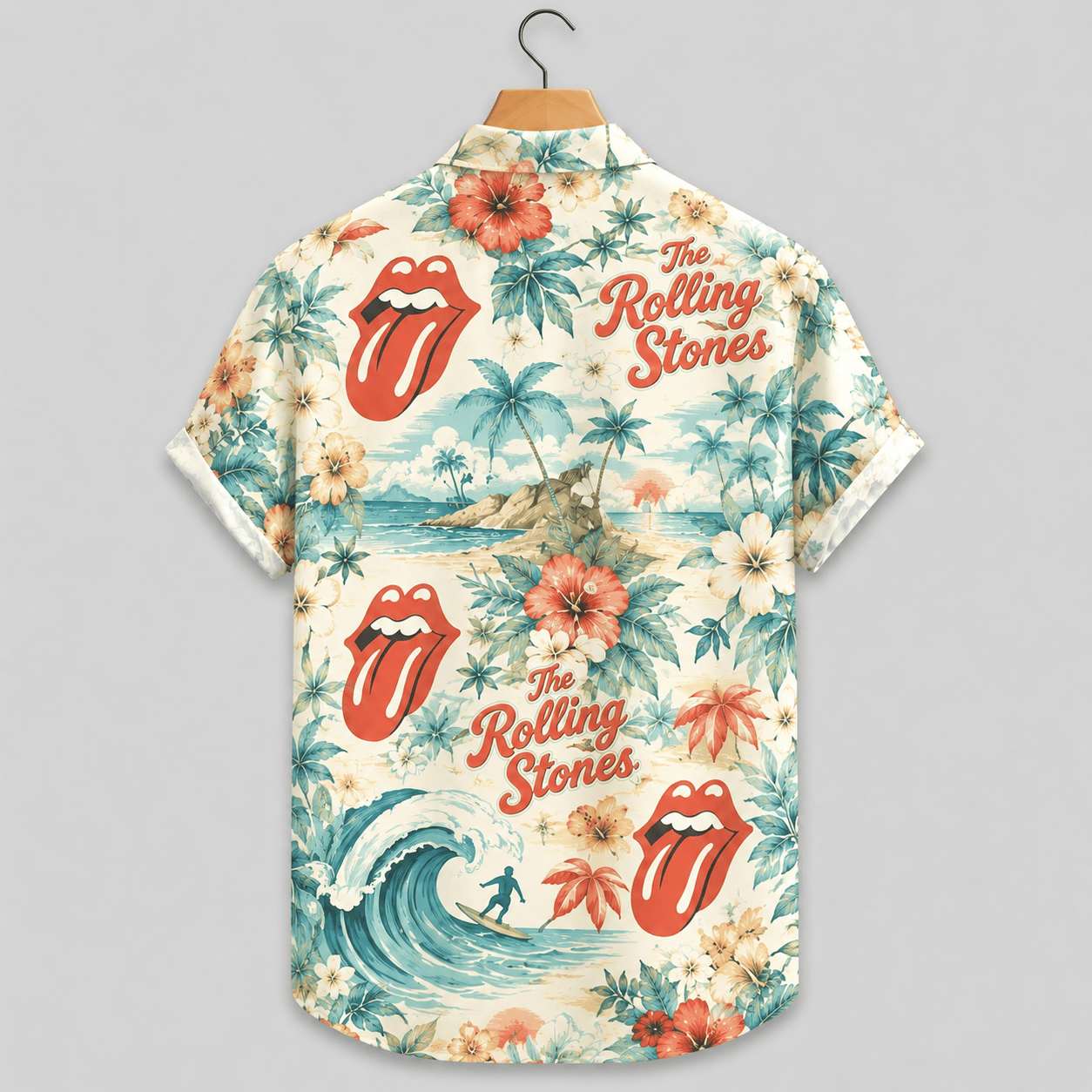 Rock And Roll Summer Aloha Shirt