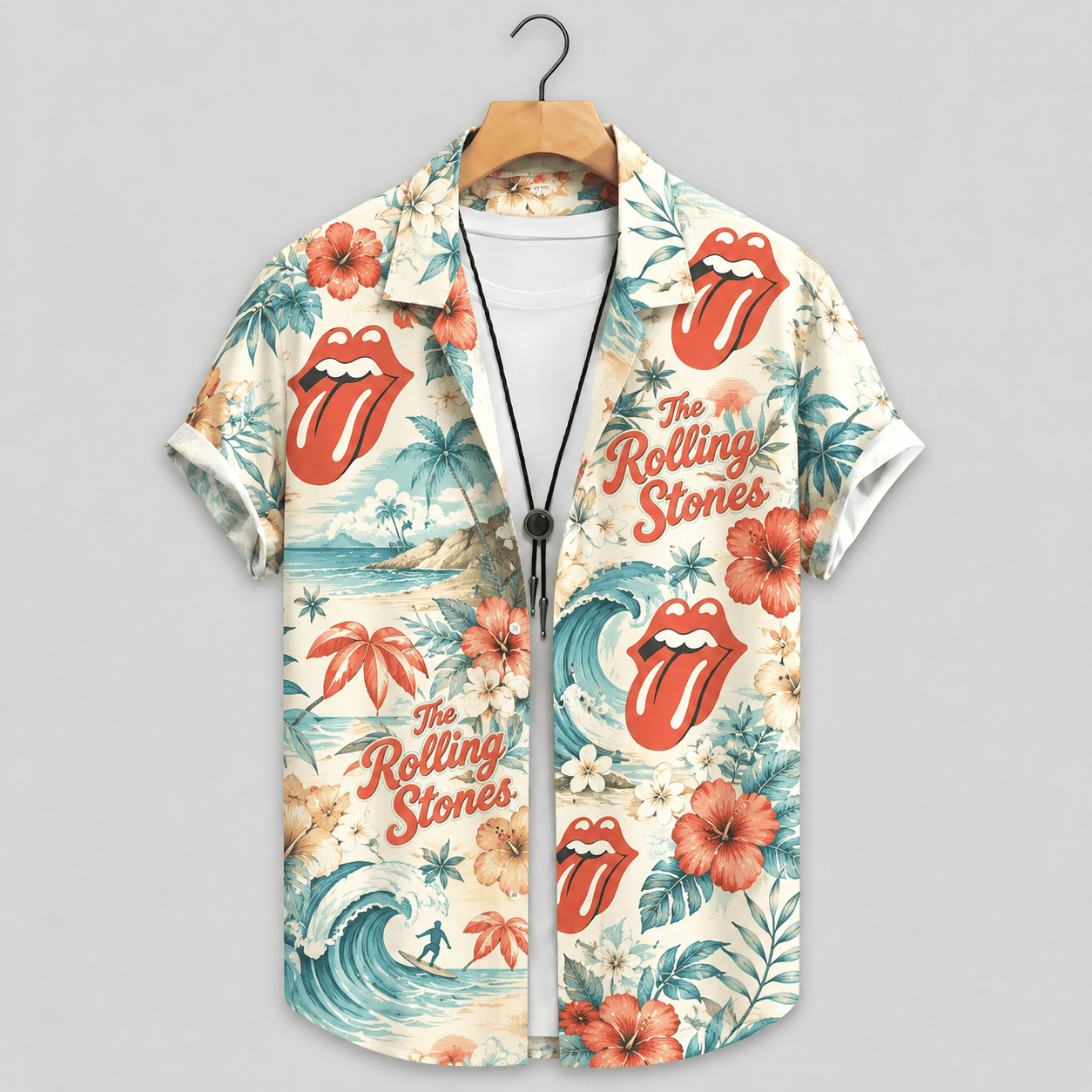 Rock And Roll Summer Aloha Shirt