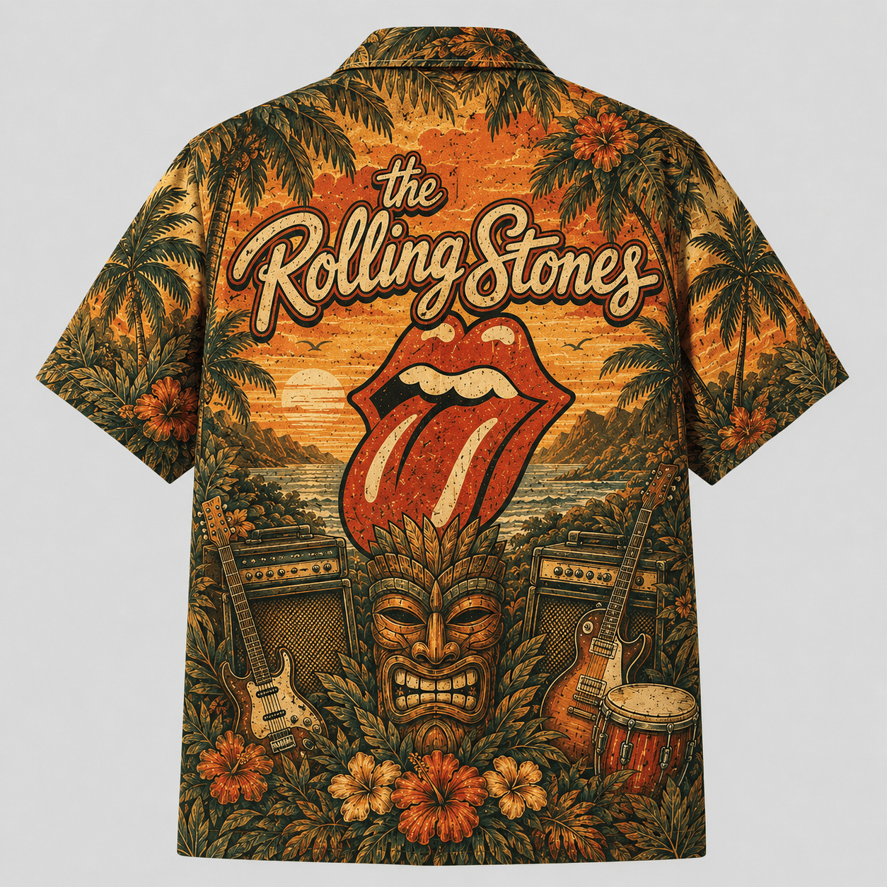 Classic Rock Tropical Hawaiian Shirt