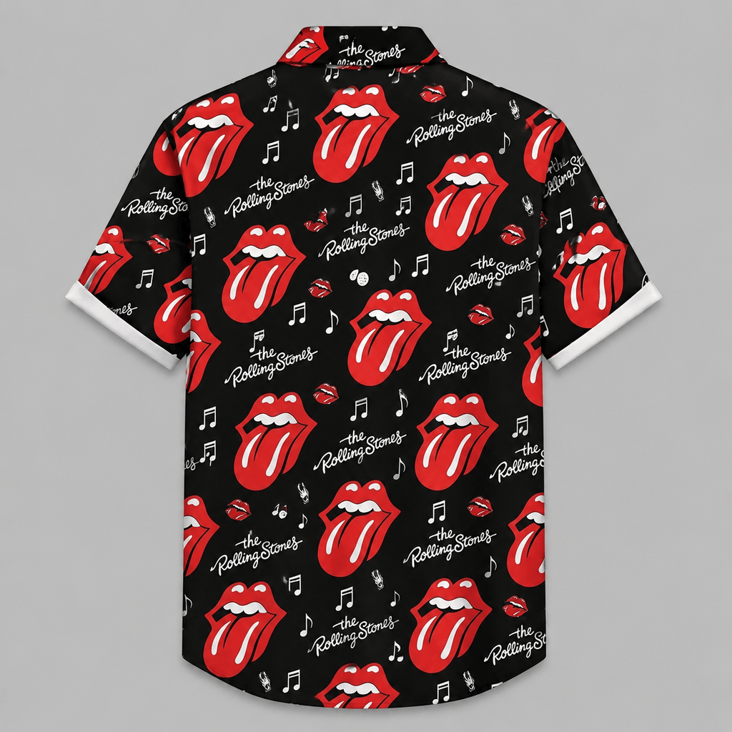 Tropical Rock Vibes Button Hawaiian Shirt