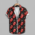 Tropical Rock Vibes Button Hawaiian Shirt