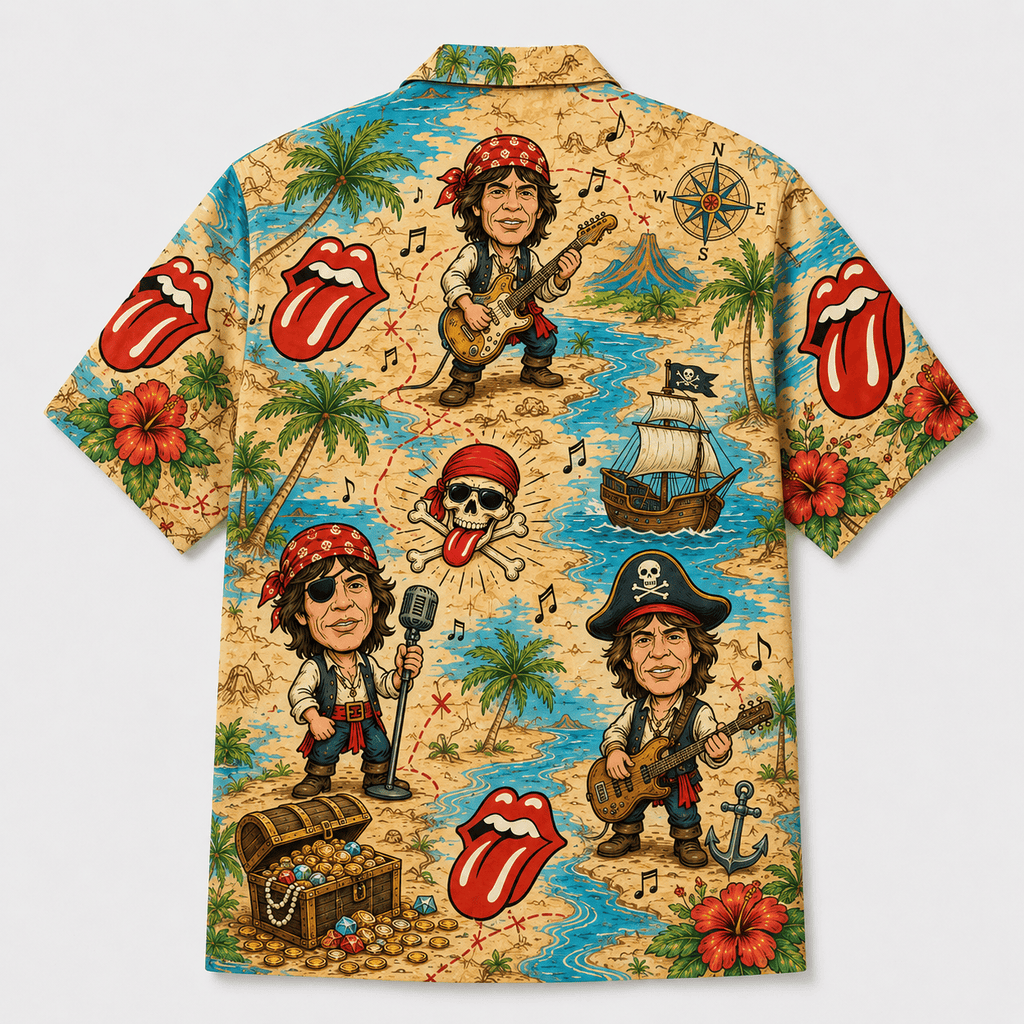 Classic Rock Beach Party Hawaiian Shirt