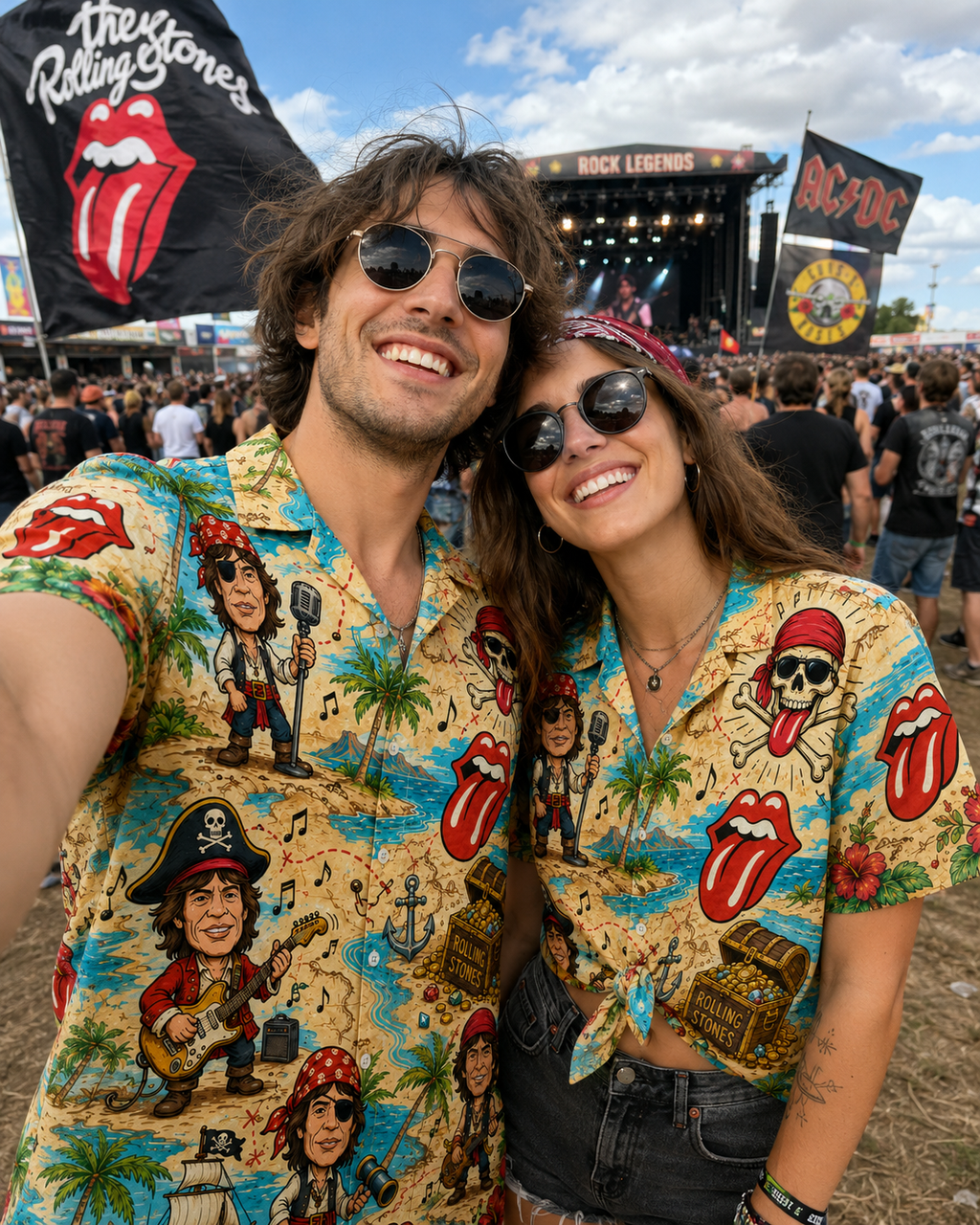 Classic Rock Beach Party Hawaiian Shirt