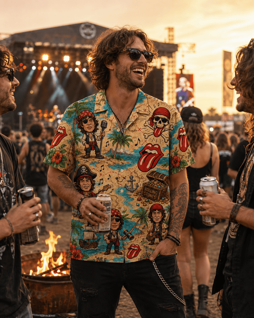 Classic Rock Beach Party Hawaiian Shirt
