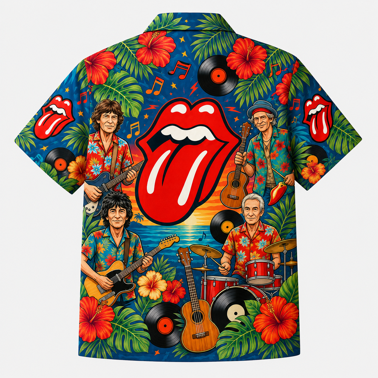 Rock And Roll Summer Hawaiian Shirt