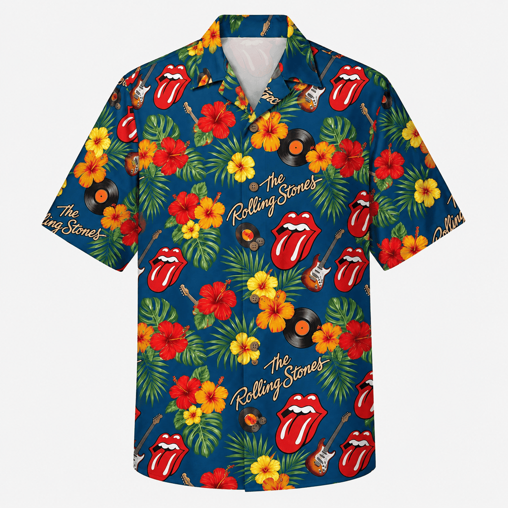 Floral Rock Music Lover Hawaiian Shirt