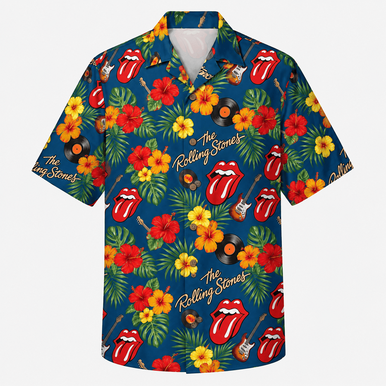 Floral Rock Music Lover Hawaiian Shirt