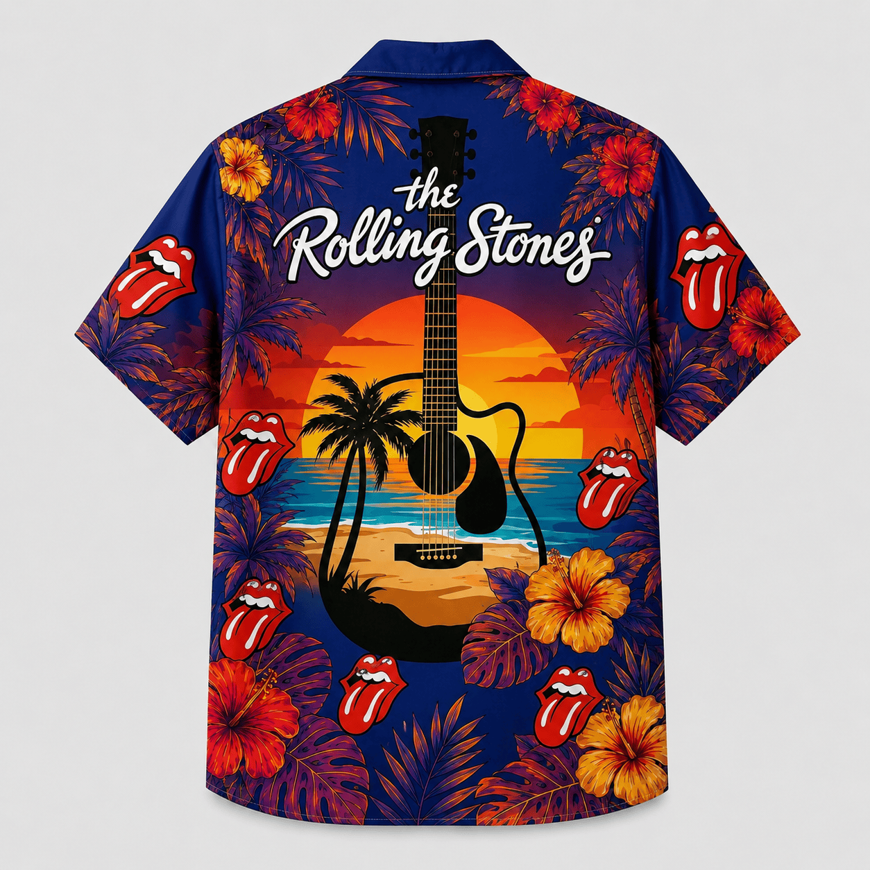 Vintage Guitar Music Hawaiian Shirt