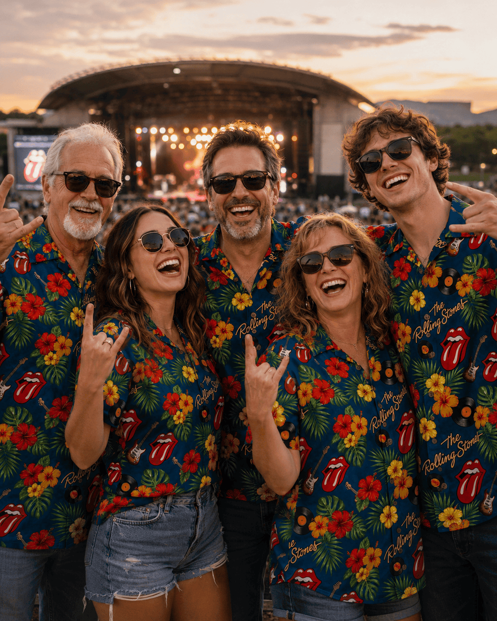 Floral Rock Music Lover Hawaiian Shirt