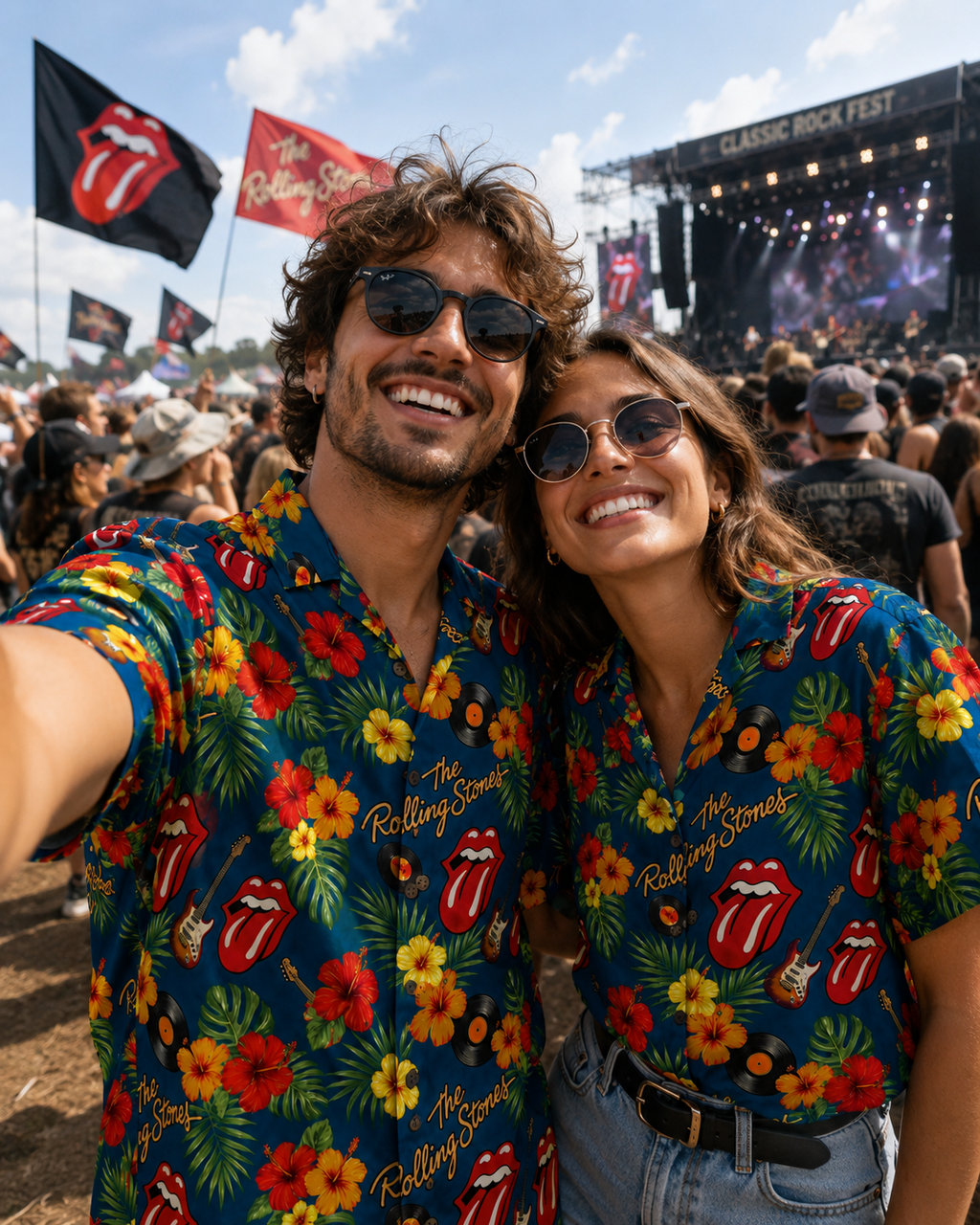 Floral Rock Music Lover Hawaiian Shirt