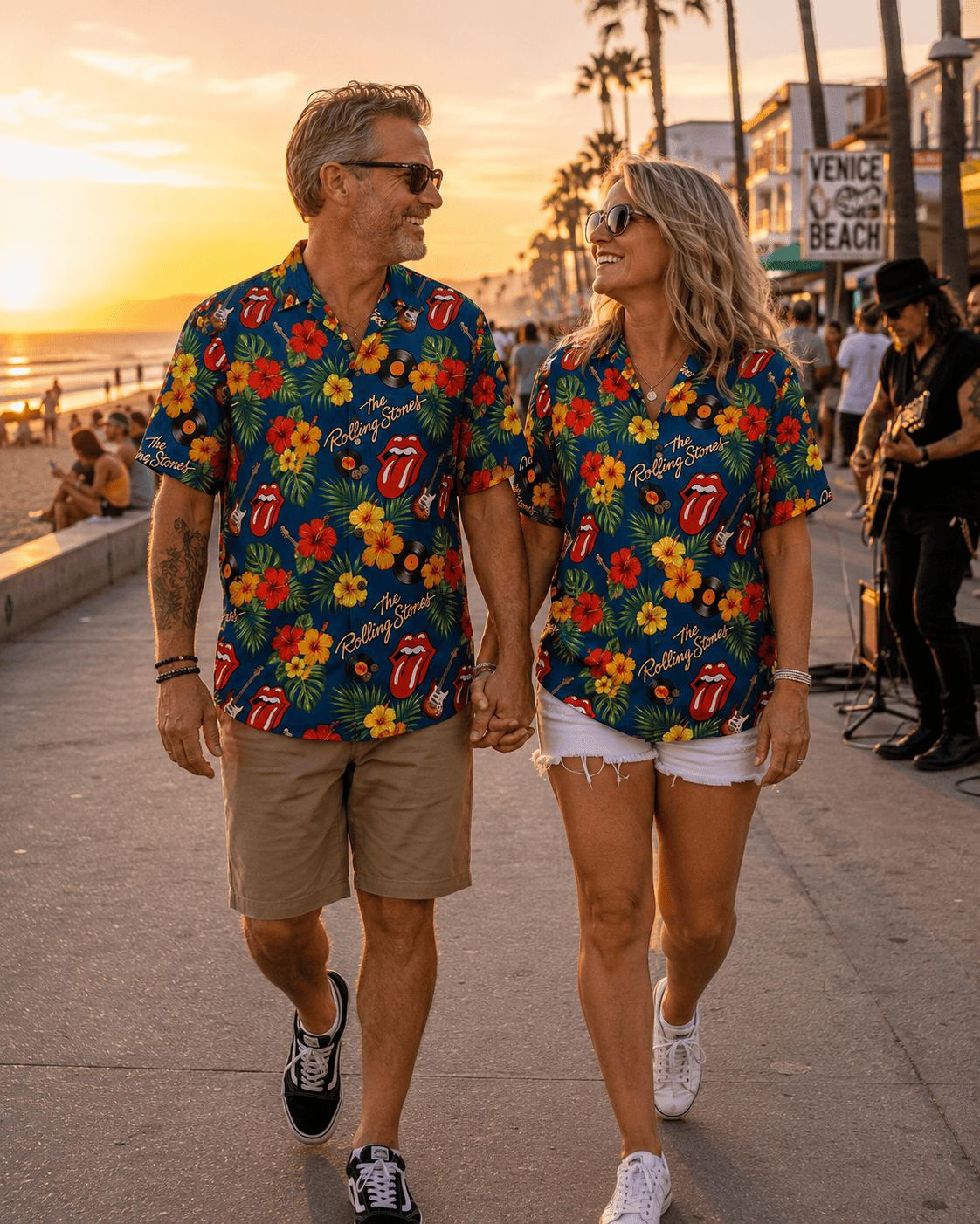 Floral Rock Music Lover Hawaiian Shirt