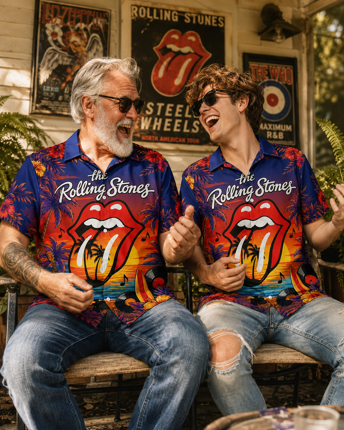 Vintage Guitar Music Hawaiian Shirt
