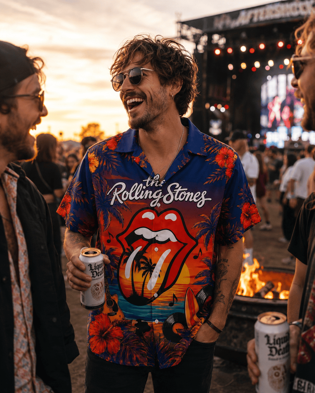 Vintage Guitar Music Hawaiian Shirt