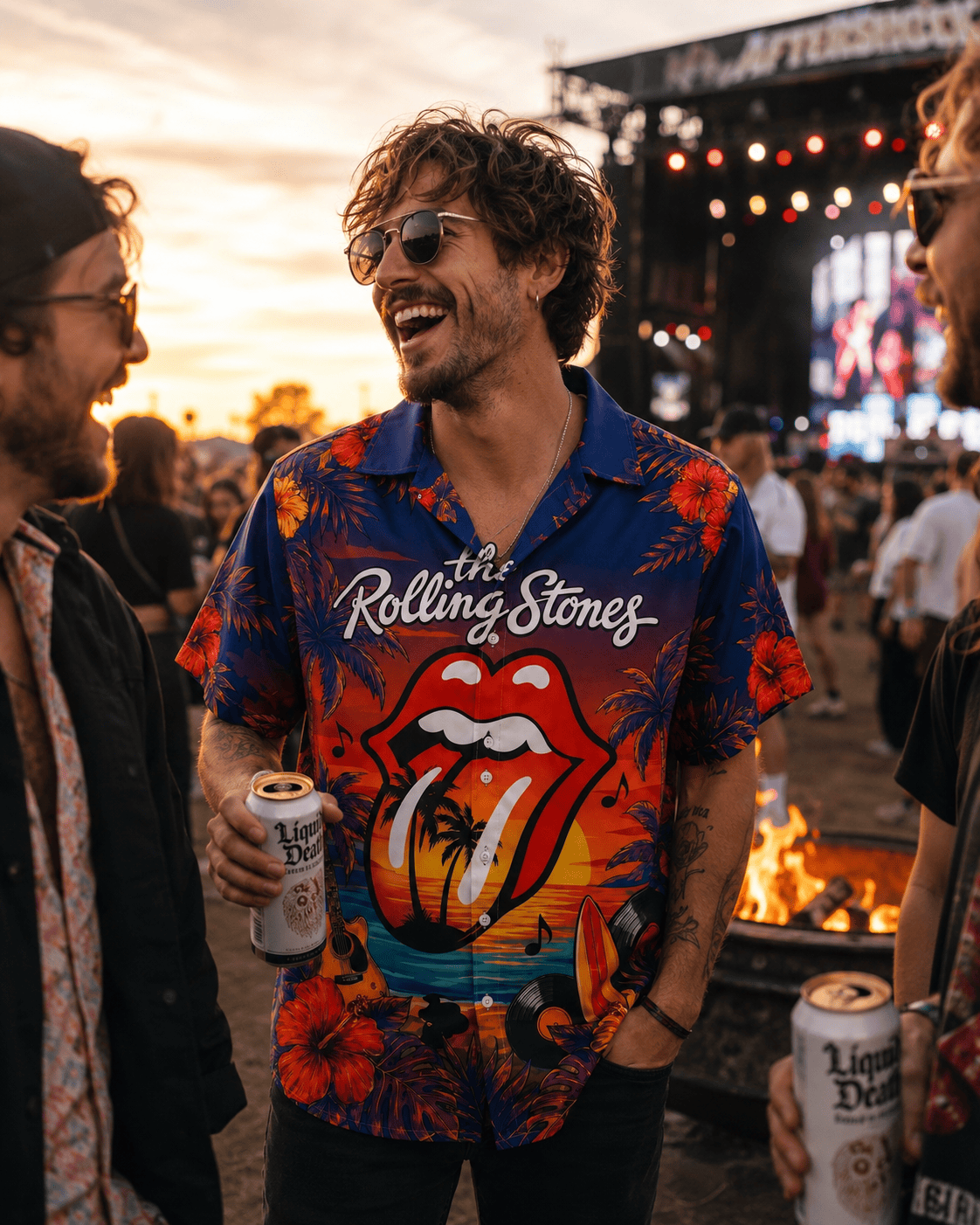 Vintage Guitar Music Hawaiian Shirt