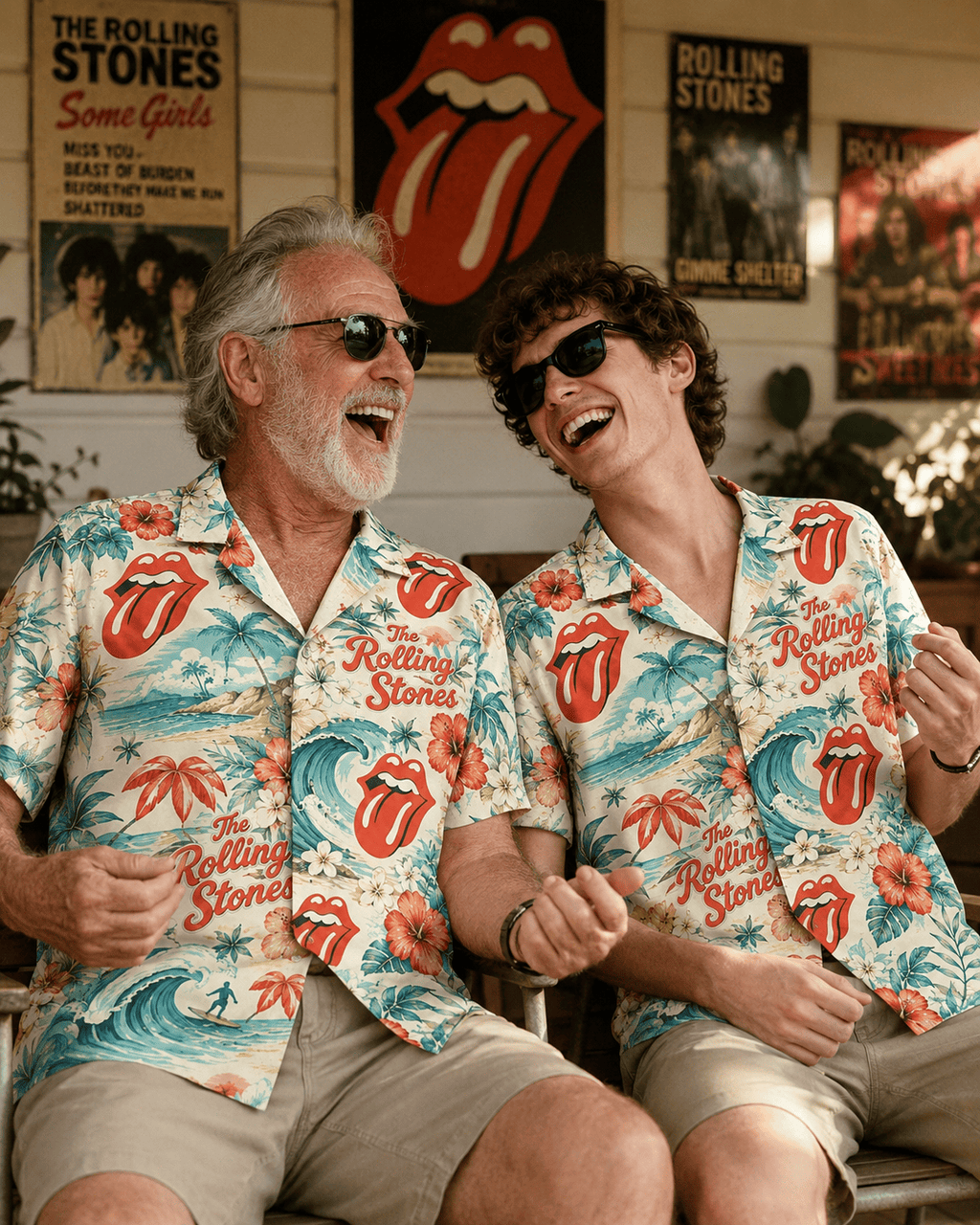 Rock And Roll Summer Aloha Shirt