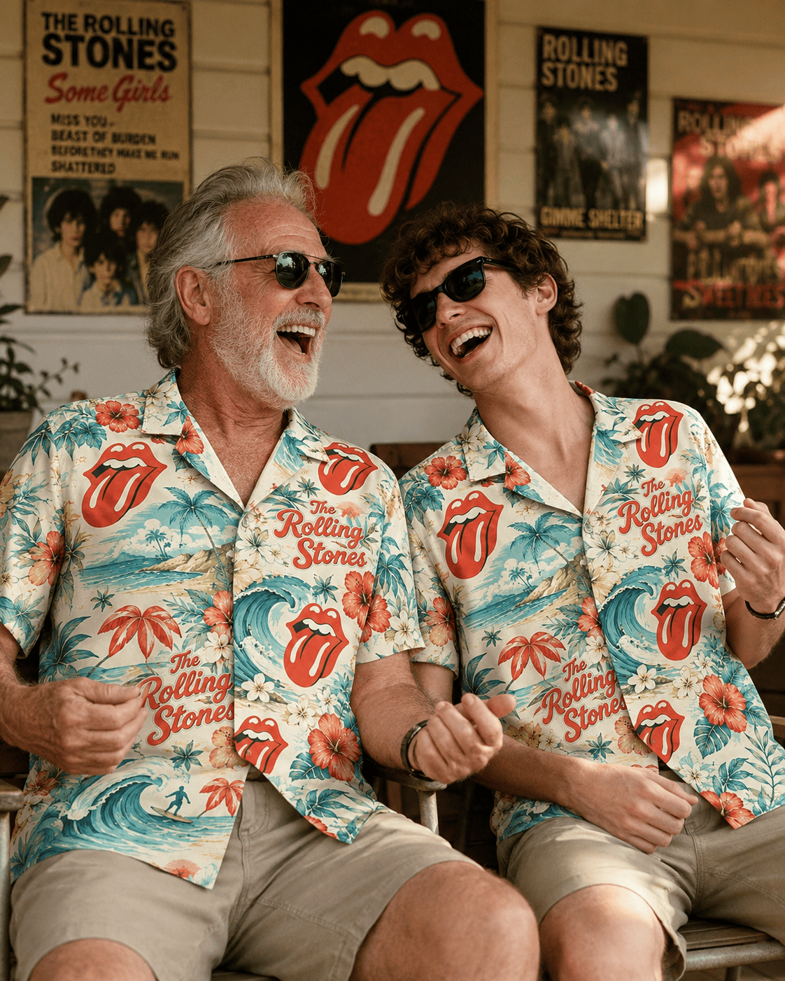 Rock And Roll Summer Aloha Shirt
