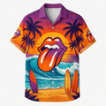 Rock Music Fan Hawaiian Button Shirt