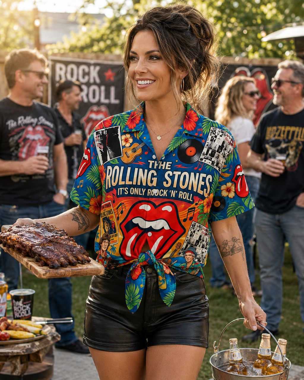 Rock And Roll Summer Hawaiian Shirt