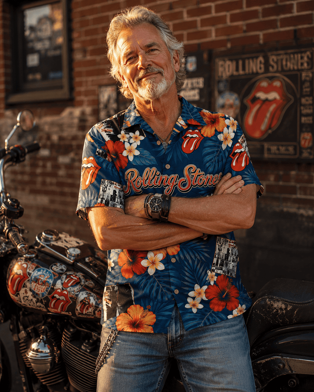 Rock And Roll Summer Aloha Shirt