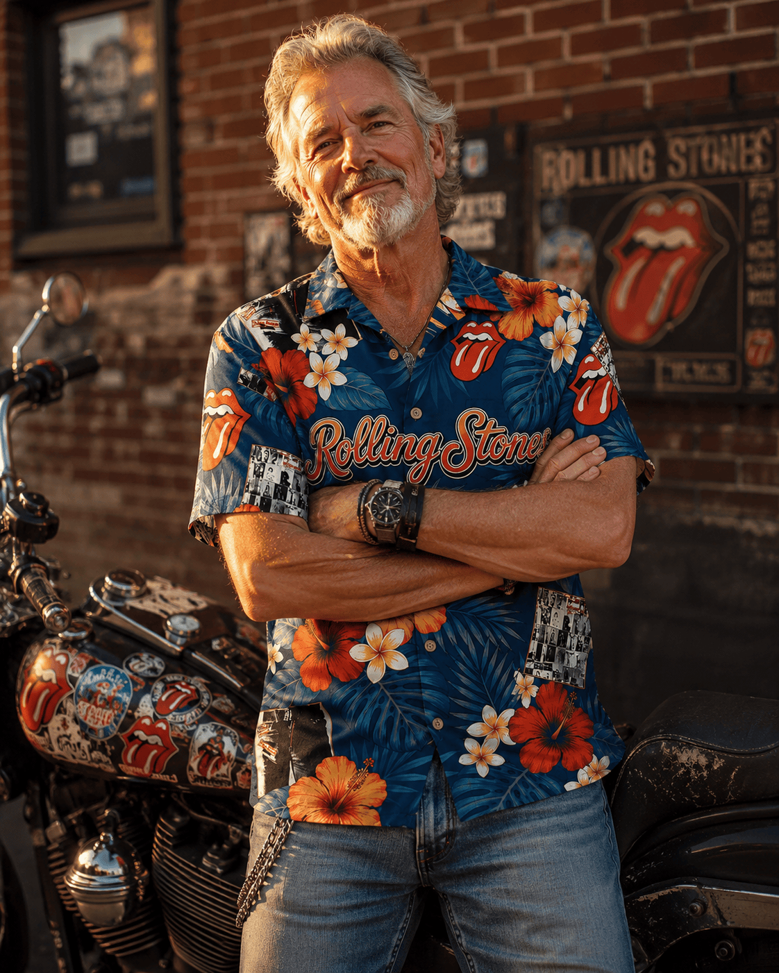 Rock And Roll Summer Aloha Shirt