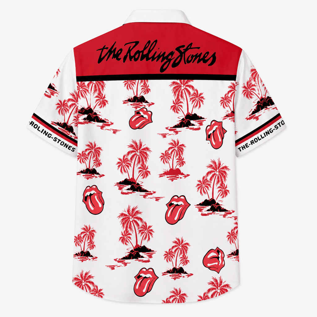 Classic Rock Palm Tree Hawaiian Shirt