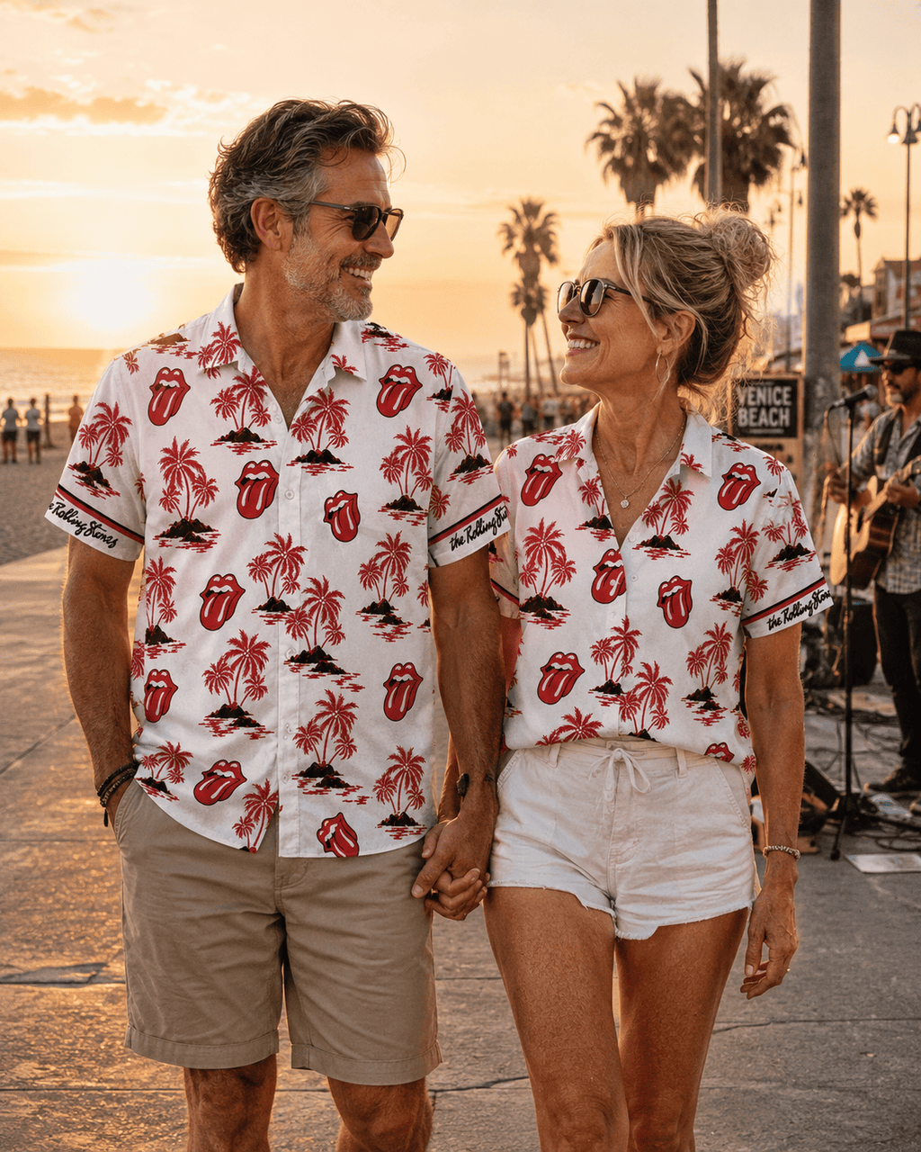 Classic Rock Palm Tree Hawaiian Shirt