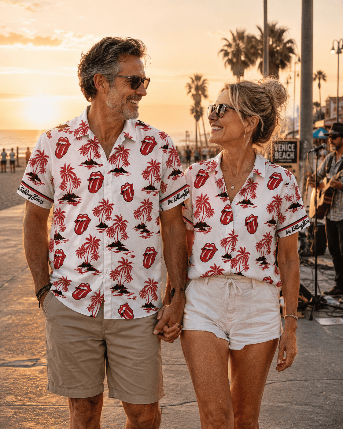 Classic Rock Palm Tree Hawaiian Shirt