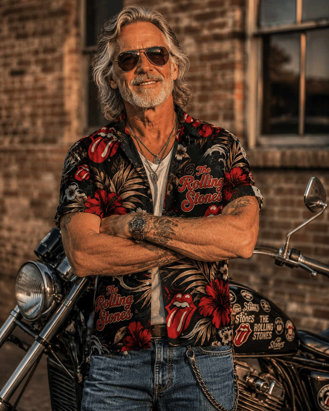 Vintage Rock And Roll Hawaiian Shirt