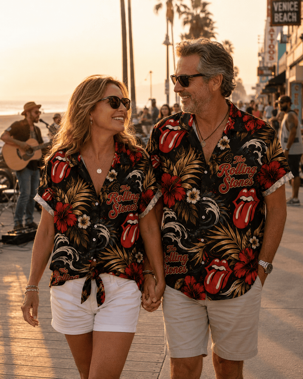 Vintage Rock And Roll Hawaiian Shirt