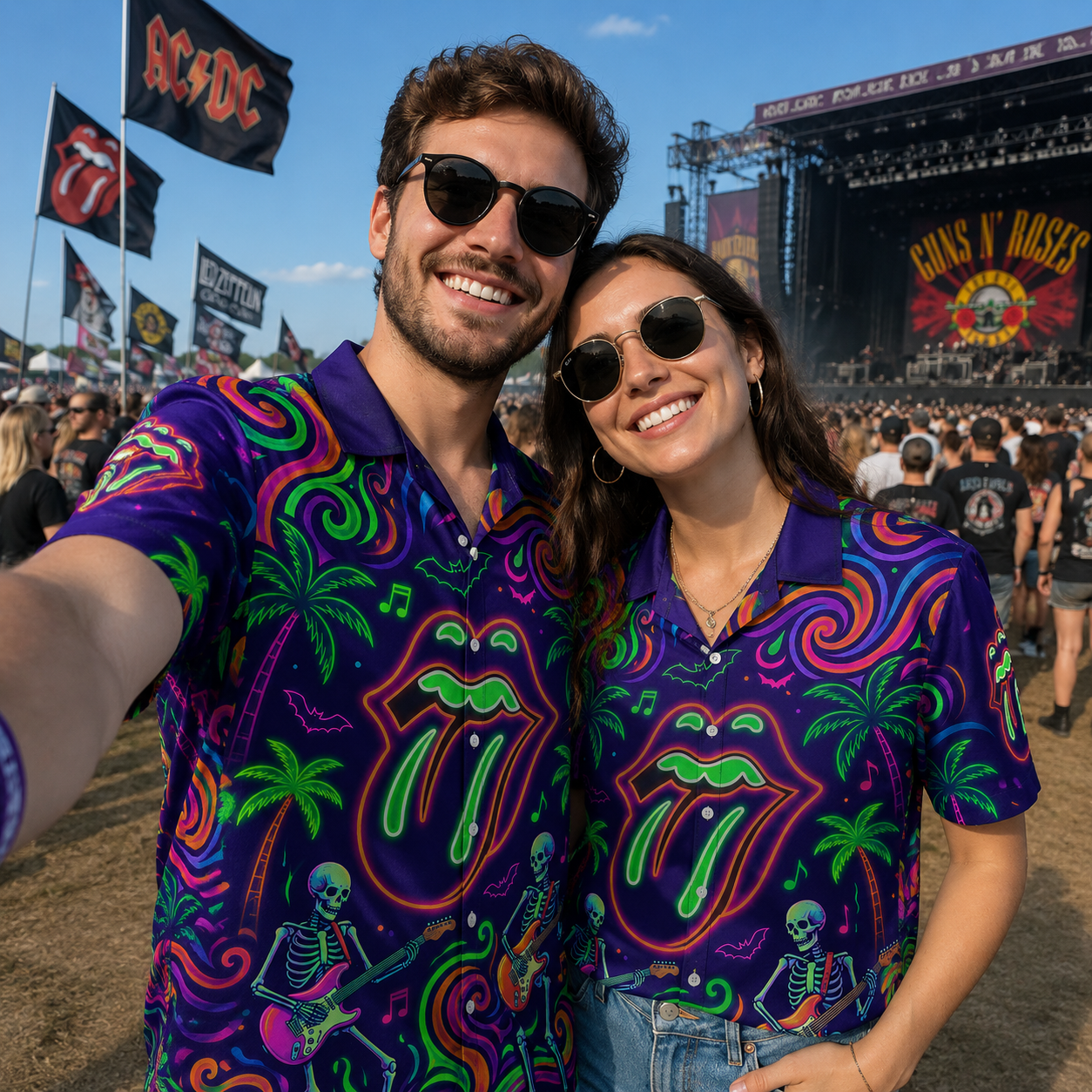 Psychedelic Rock Hawaiian Shirt
