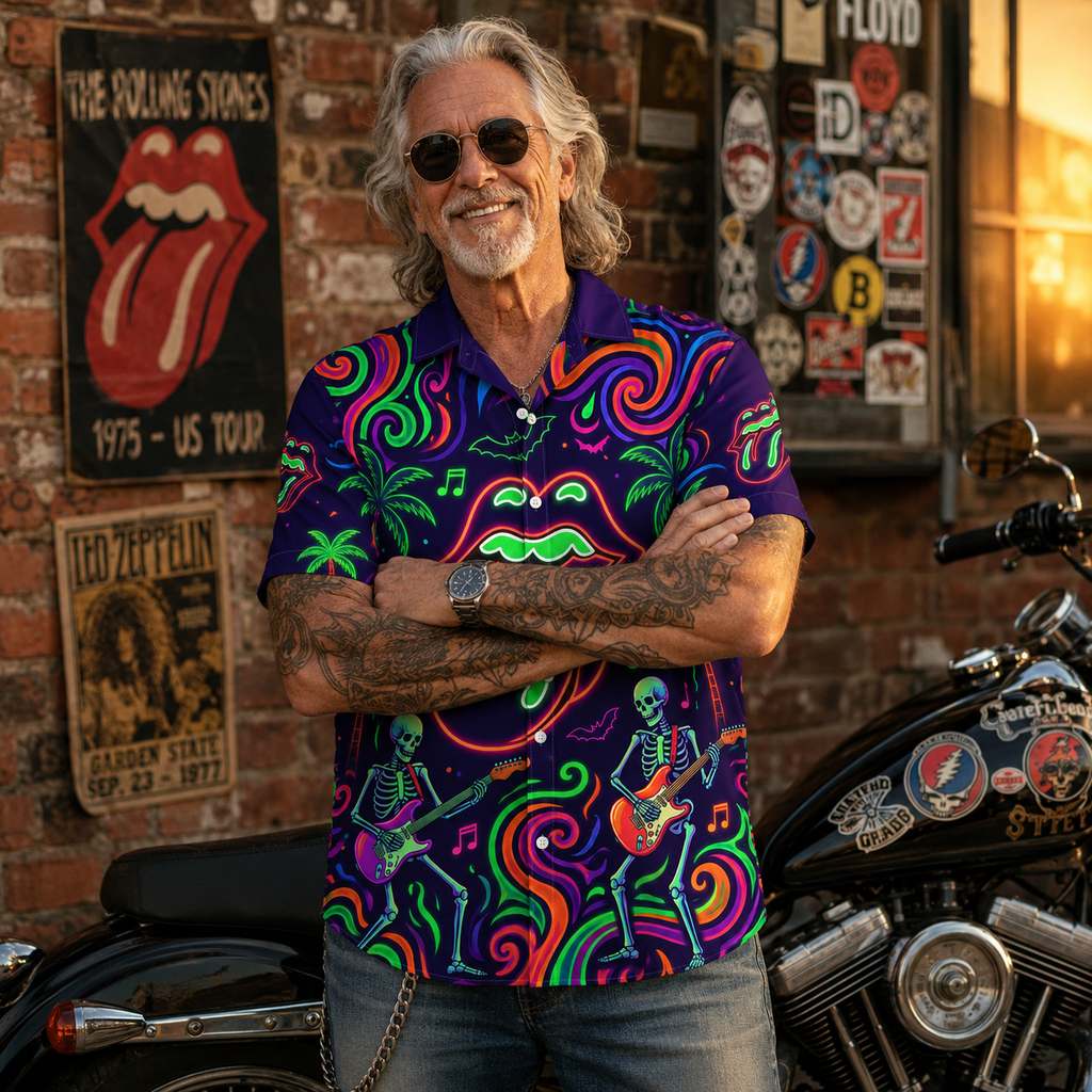 Psychedelic Rock Hawaiian Shirt