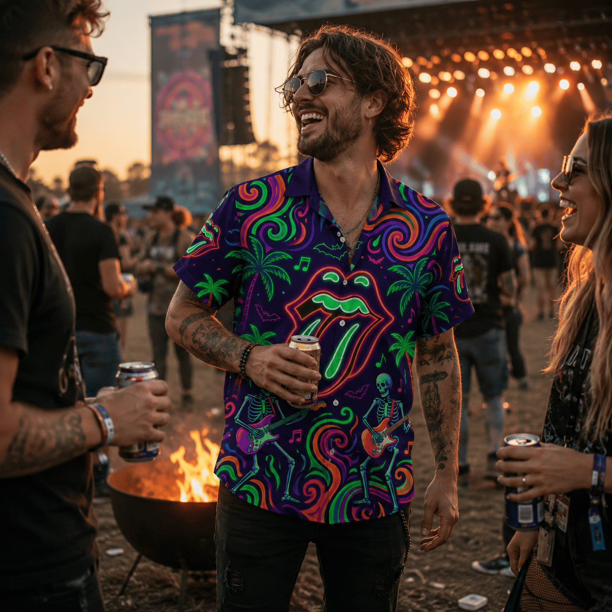 Psychedelic Rock Hawaiian Shirt