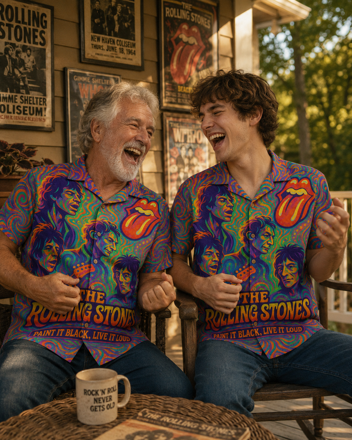 Groovy Rock Music Hawaiian Shirt