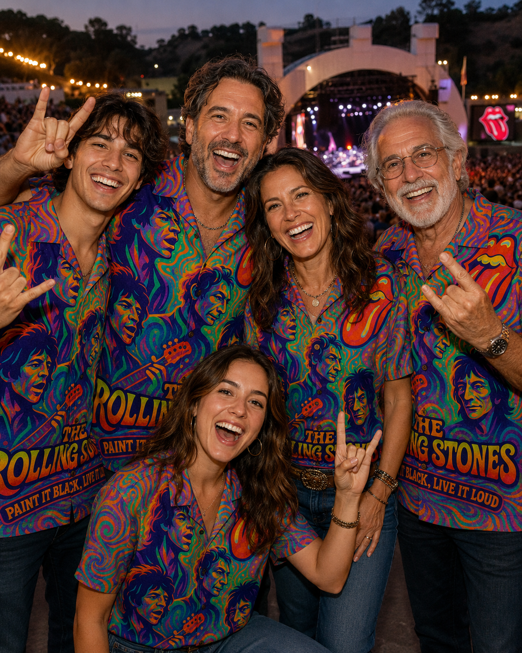 Groovy Rock Music Hawaiian Shirt