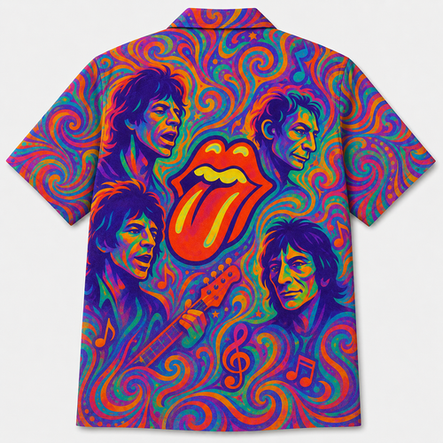 Groovy Rock Music Hawaiian Shirt