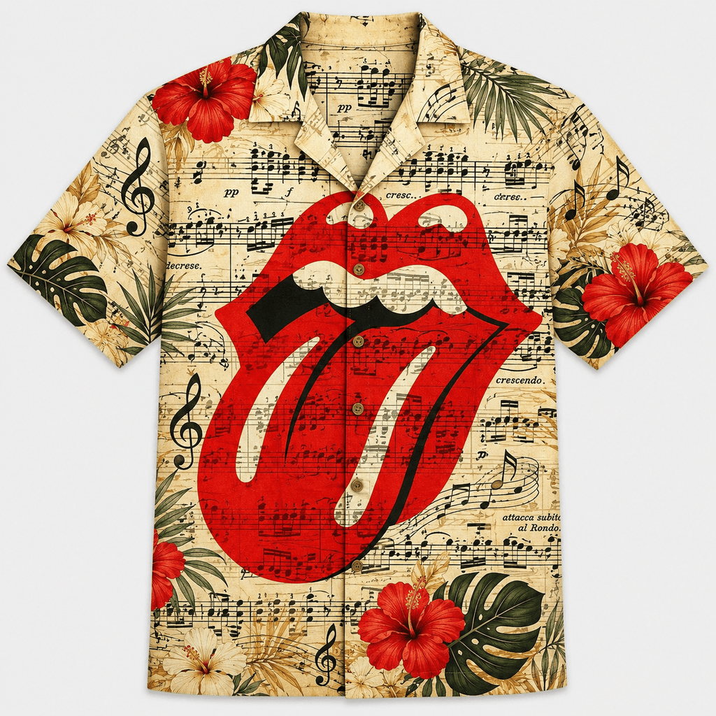 Vintage Music Sheet Hawaiian Shirt