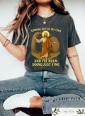 Jesus Coming Out Of My Cave T-shirt: Christian Faith Based Shirt