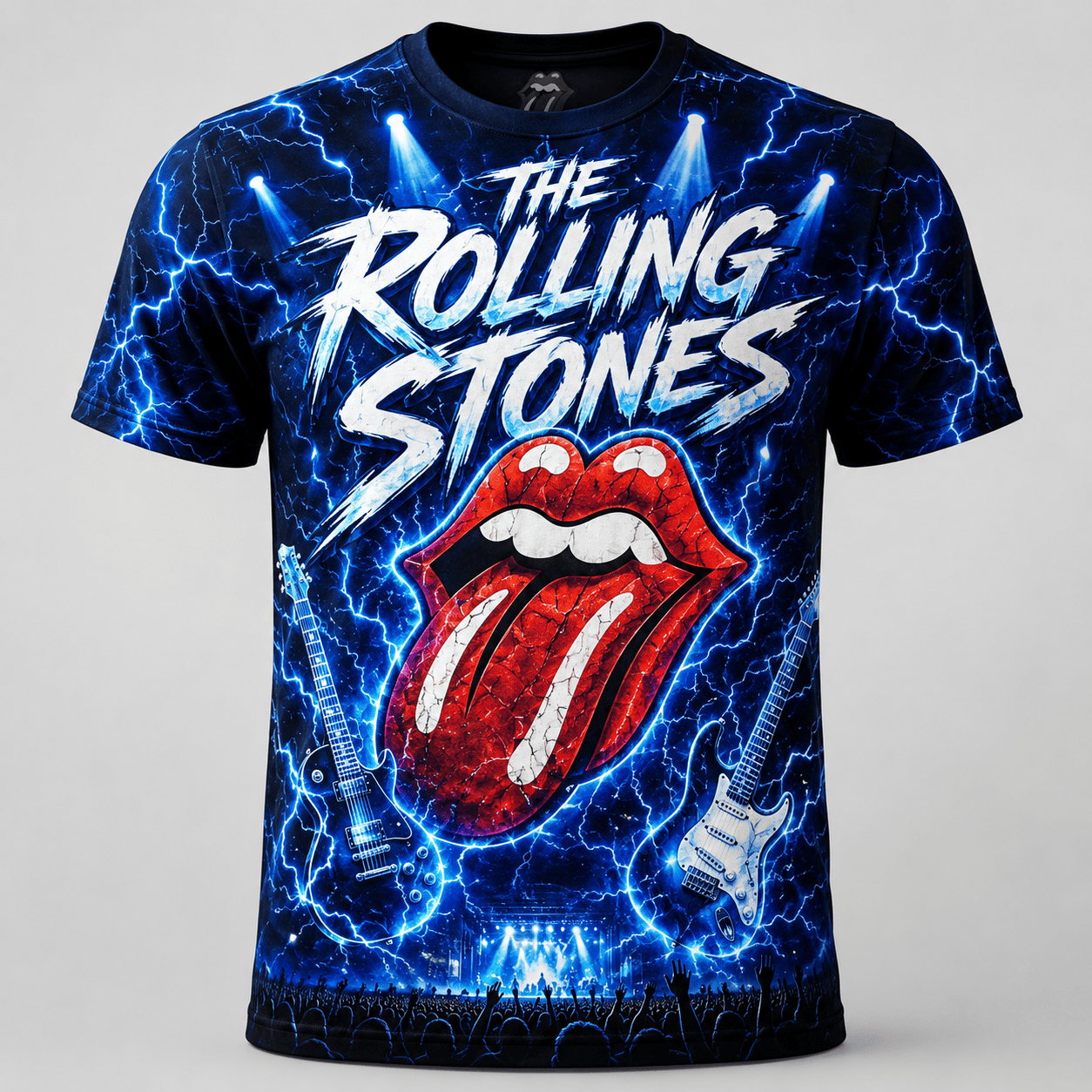 The Rolling Stones Blue Lightning 3D T-Shirt