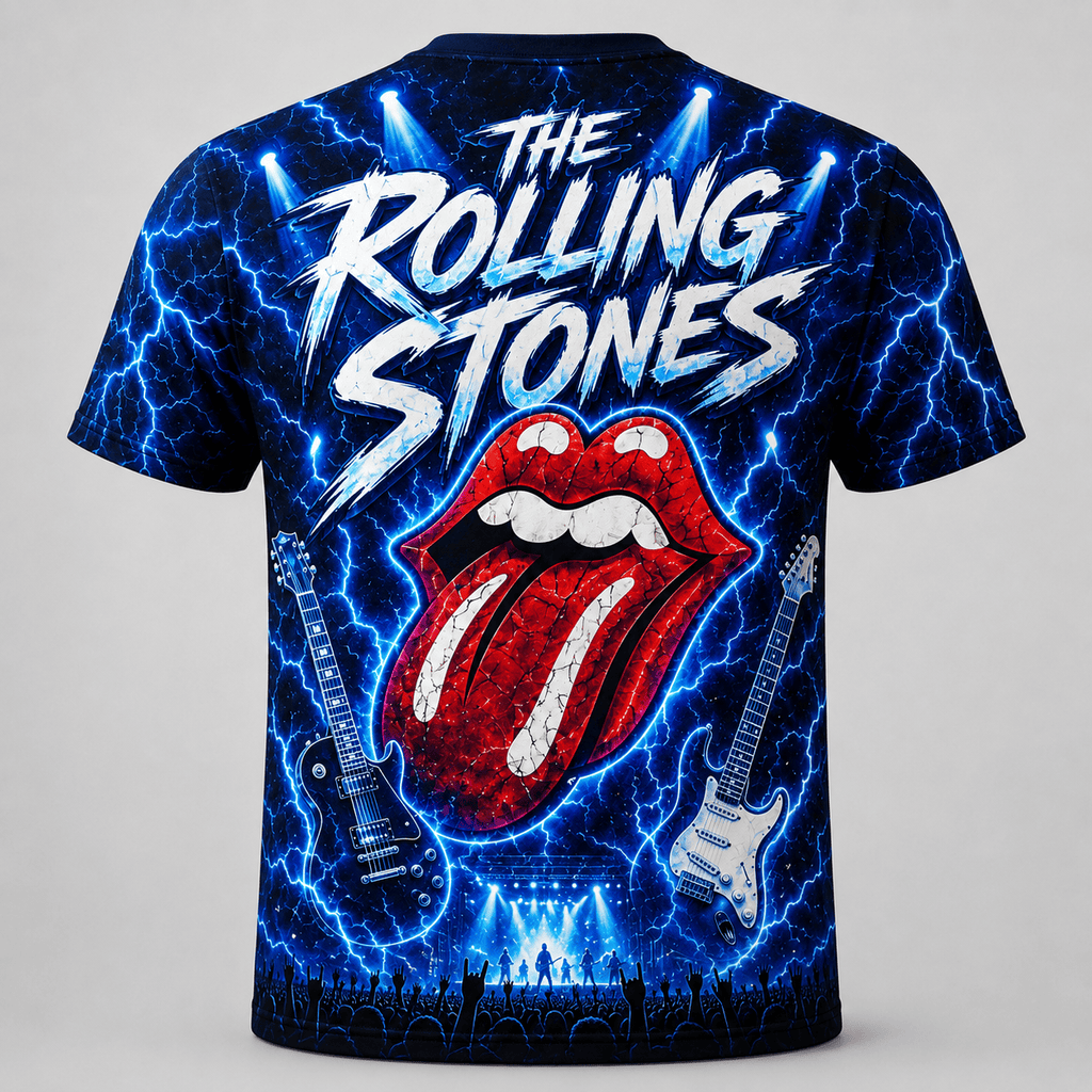 The Rolling Stones Blue Lightning 3D T-Shirt