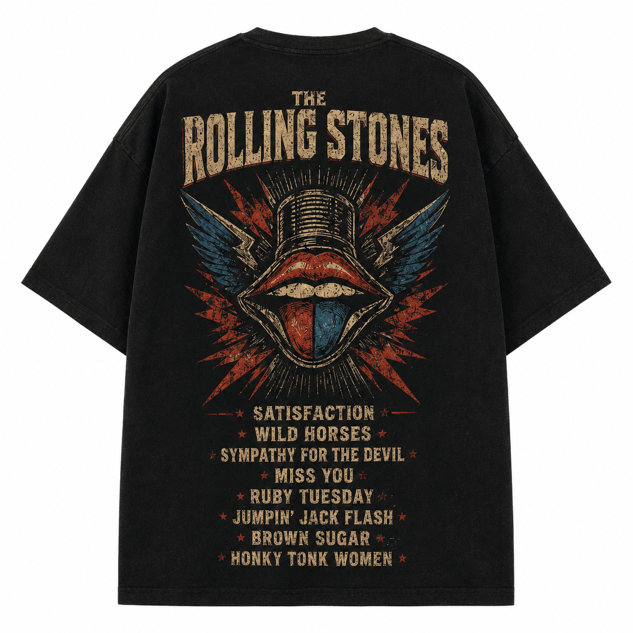 The Rolling Stones Paint It Black 3D Shirt NK