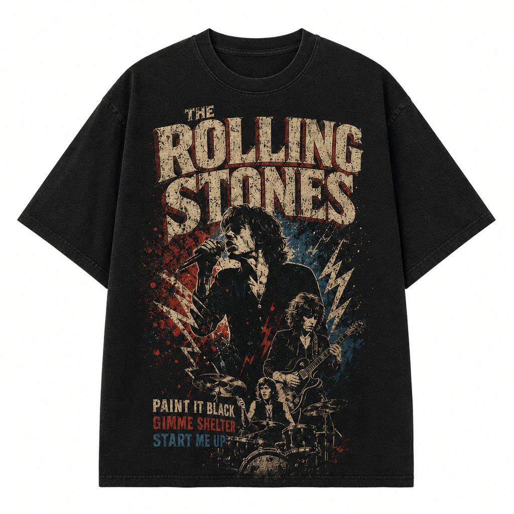 The Rolling Stones Paint It Black 3D Shirt NK