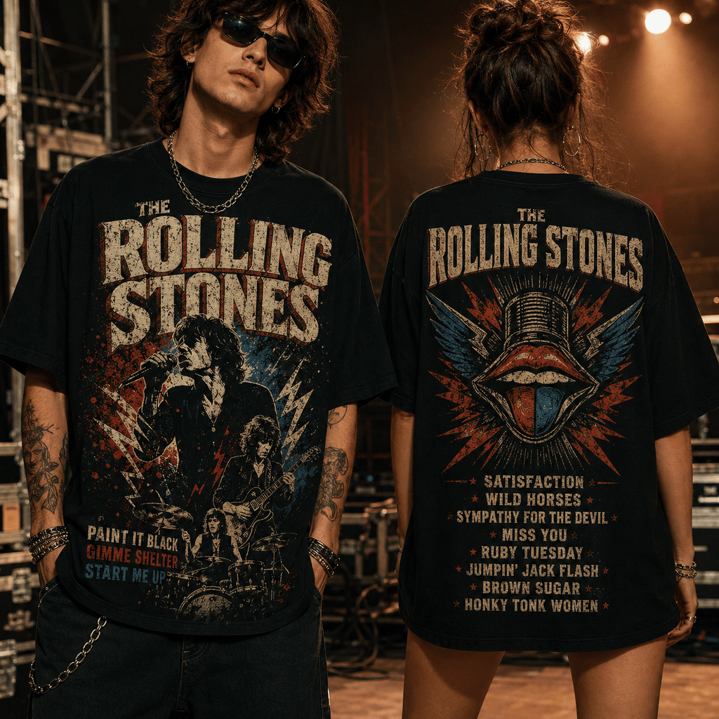 The Rolling Stones Paint It Black 3D Shirt NK