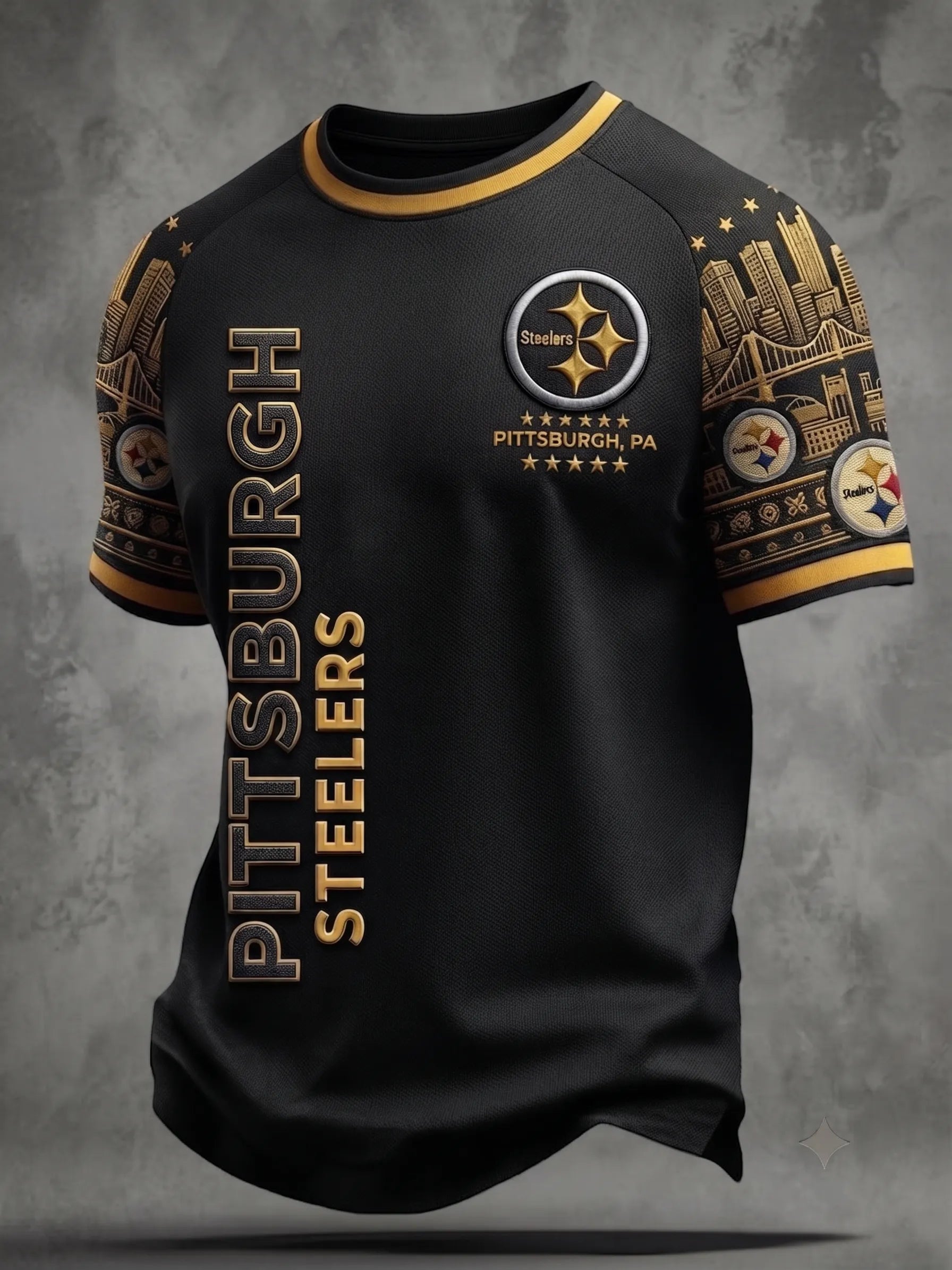 Men's Pittsburgh Steelers Fan Print T-Shirt